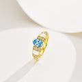 Dior Paraiba Gold Cubic Zirconia Ring