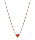 Chopard Heart Pendant Carnelian Necklace