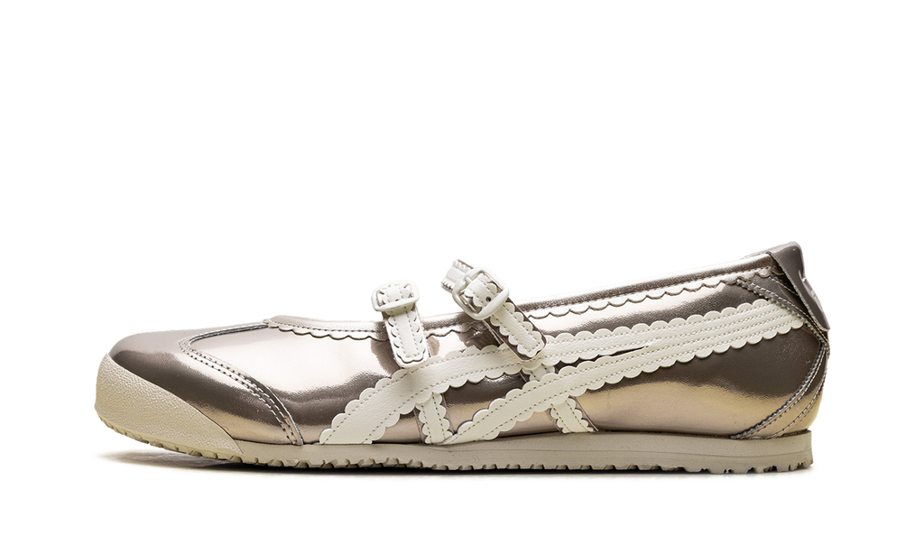 Onitsuka Tiger Mexico 66 TGRS Metallic Pack Women's Ballet Flats - Champagne Cream