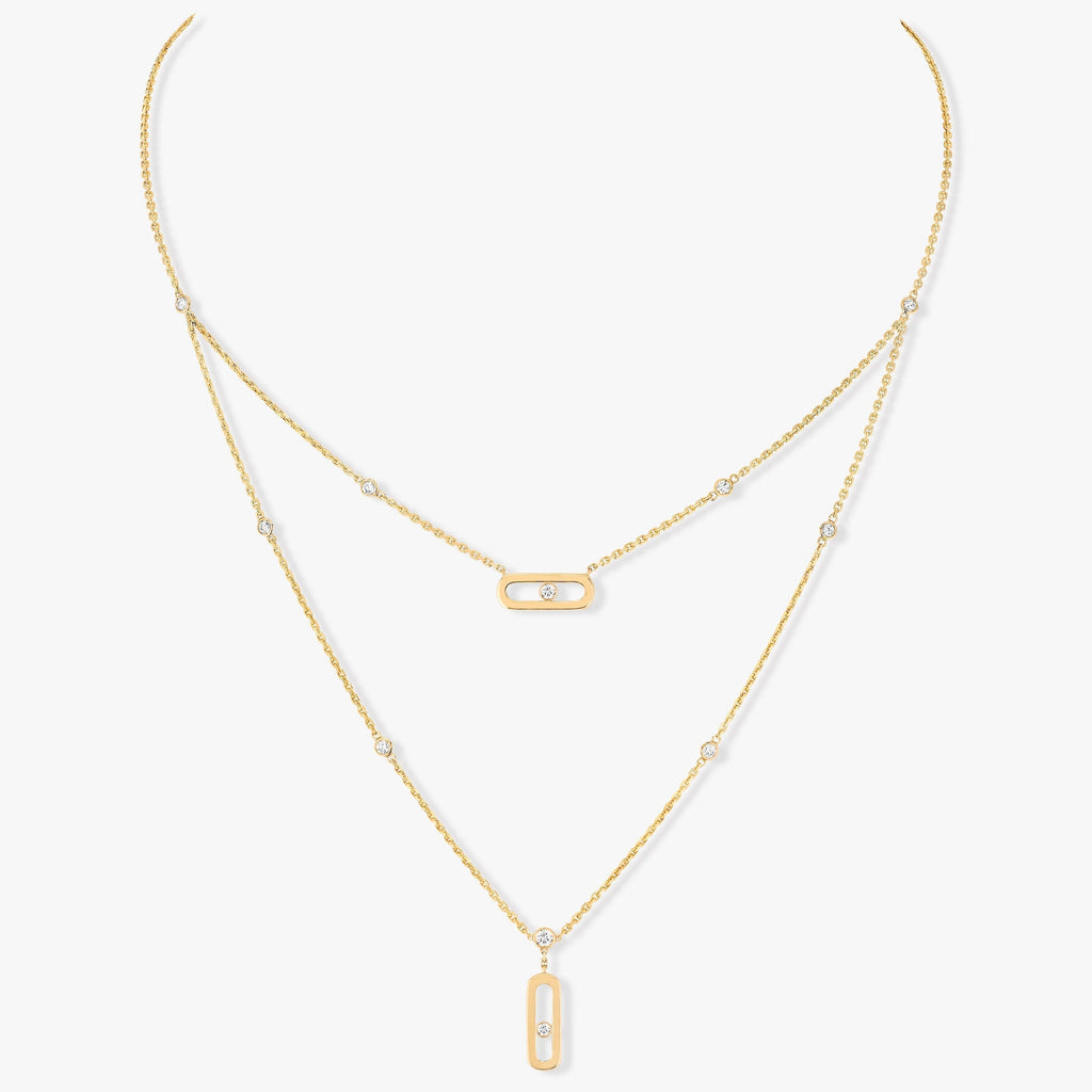 Messika Move Uno 2 Row Cubic Zirconia Necklace