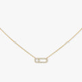 Messika Move Uno Paved Silver Cubic Zirconia Necklace