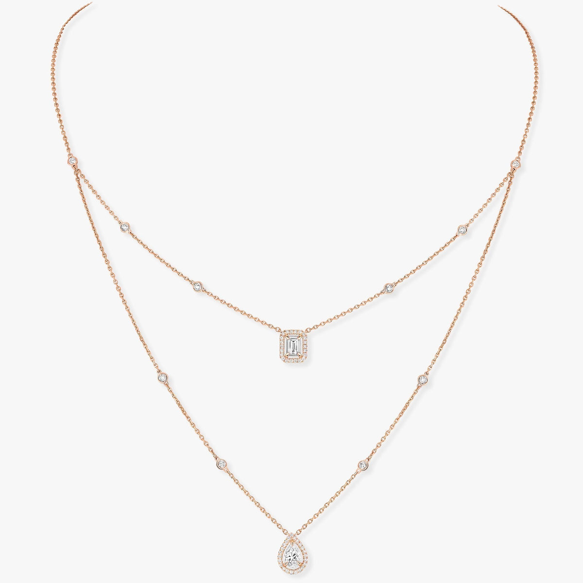 Messika My Twin 2 Row Cubic Zirconia Necklace