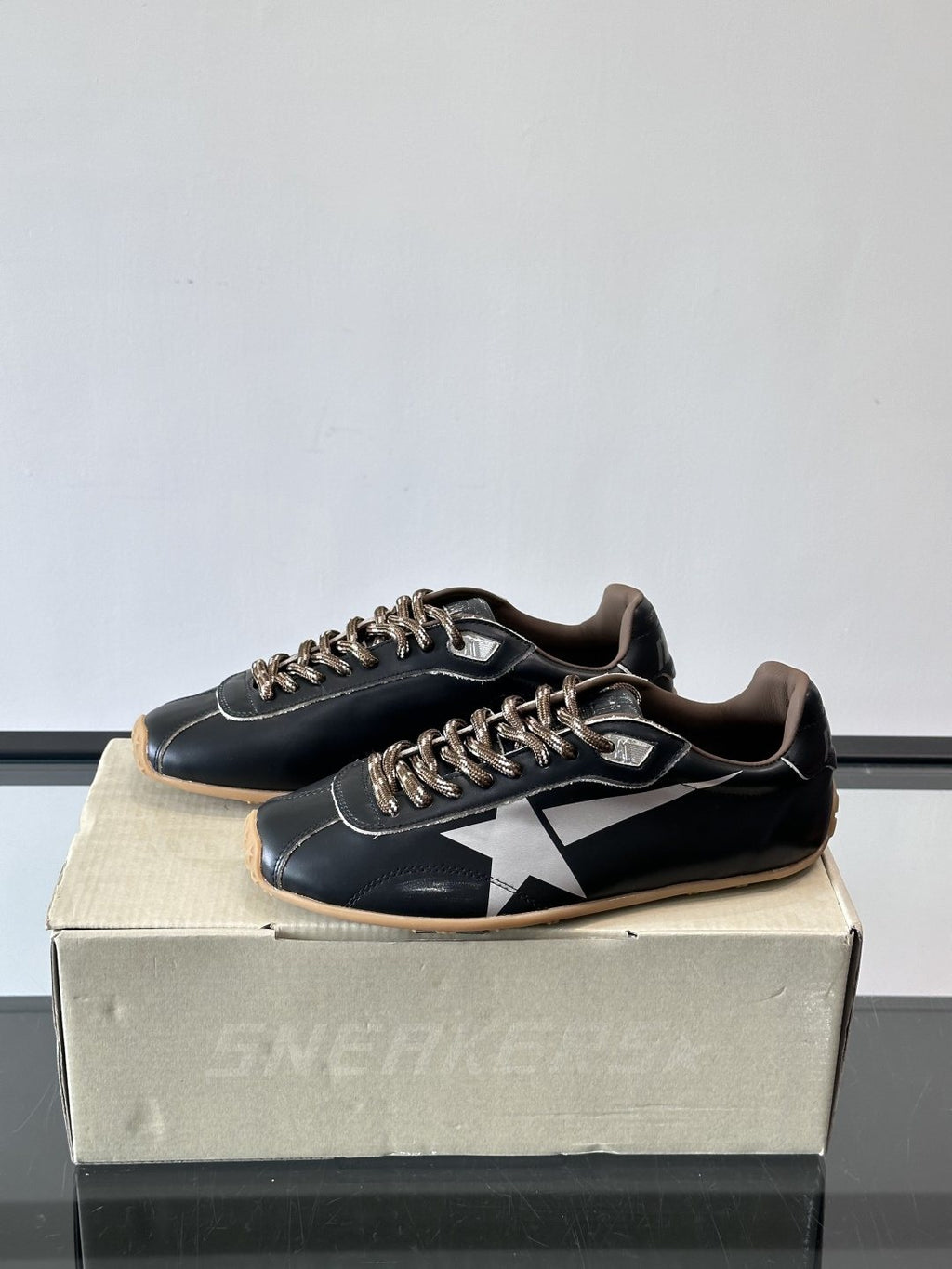 Golden Goose Black Star Low-Top Sneakers — side