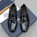 Dior Black Glossy Hardware Loafers — hero