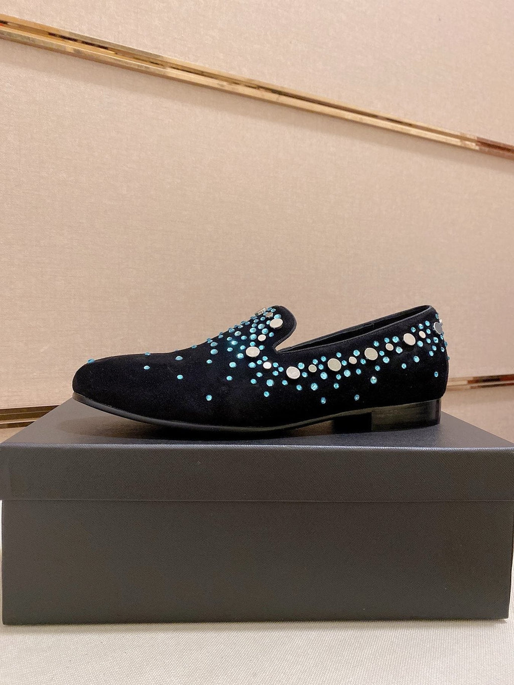 Giuseppe Zanotti Rhinestone Slip-On Loafers — front