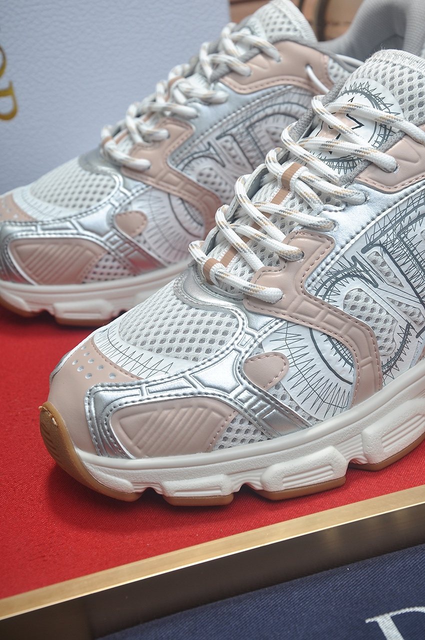 微商相册测试鞋子-Dior White Mesh Low-Top Sneakers — detail