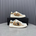 AMIRI Tan Patterned Panel Sneakers — hero