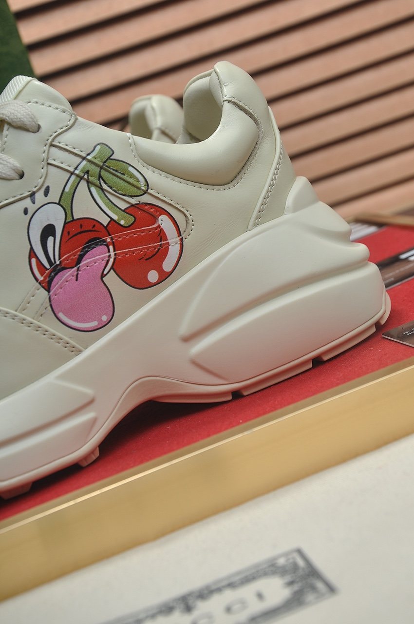 Gucci Heart & Cherry Chunky Sneakers — detail