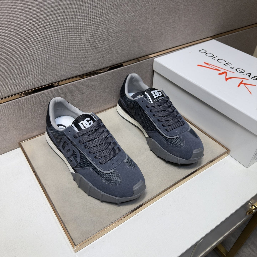 Dolce & Gabbana Navy Logo Sneakers — front