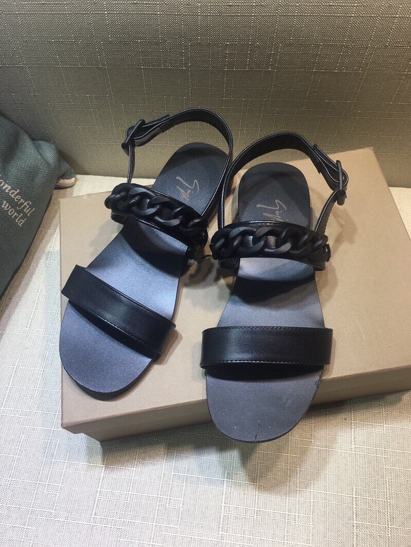 Giuseppe Zanotti Black Braided Open-Toe Sandals — hero