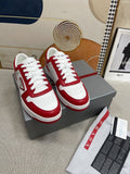 Prada Red and White Low-Top Sneakers — hero