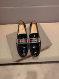 Gucci Black Stripe Loafers — hero