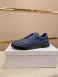 Dolce & Gabbana Navy Blue Low-Top Sneakers — hero