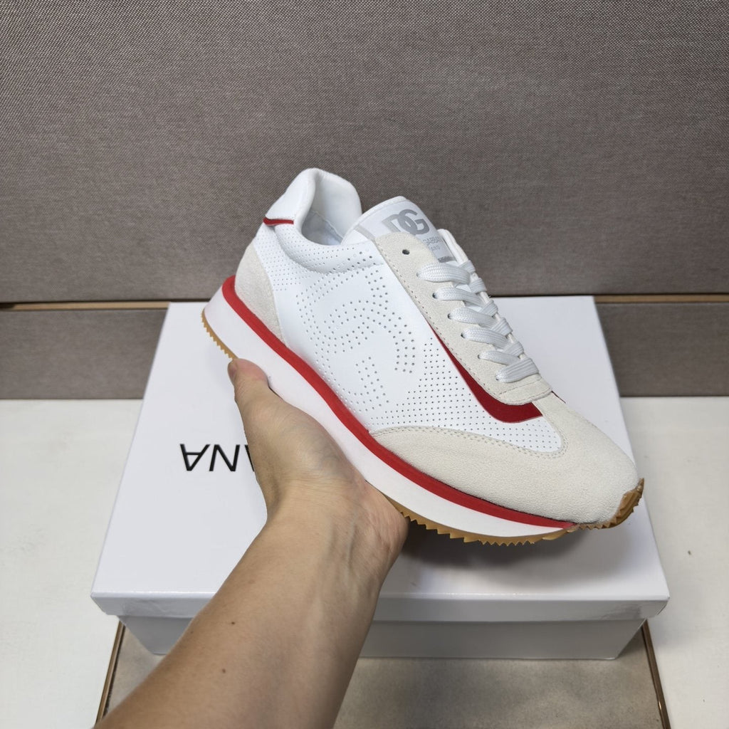 Dolce & Gabbana White Red Gum Sneakers — model