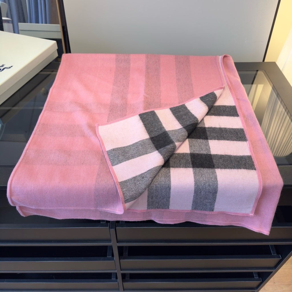Burberry Reversible Plaid Cape Shawl — hero