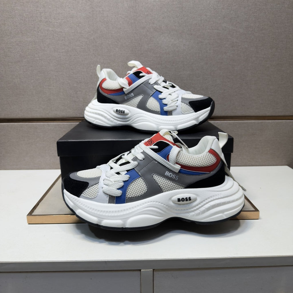BOSS Mesh Panel Low-Top Sneakers — model