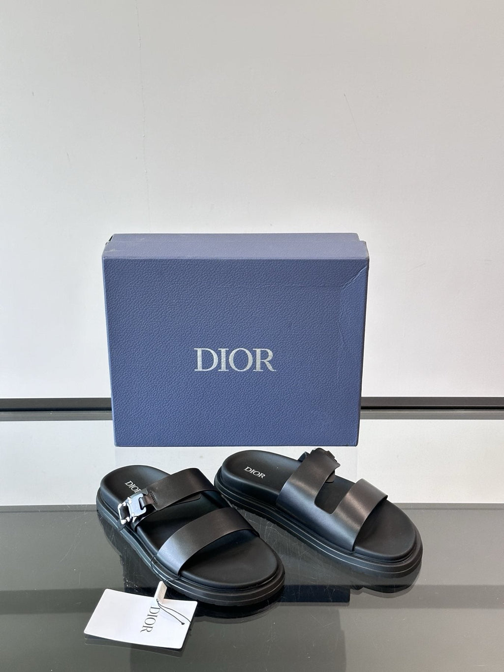 Dior Aqua Men's Slide Sandals — front
