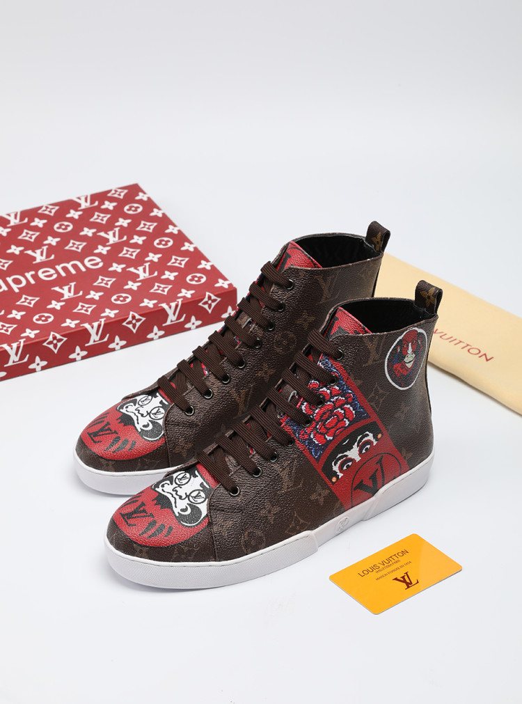 Animal Graphic High-Top Sneakers — front