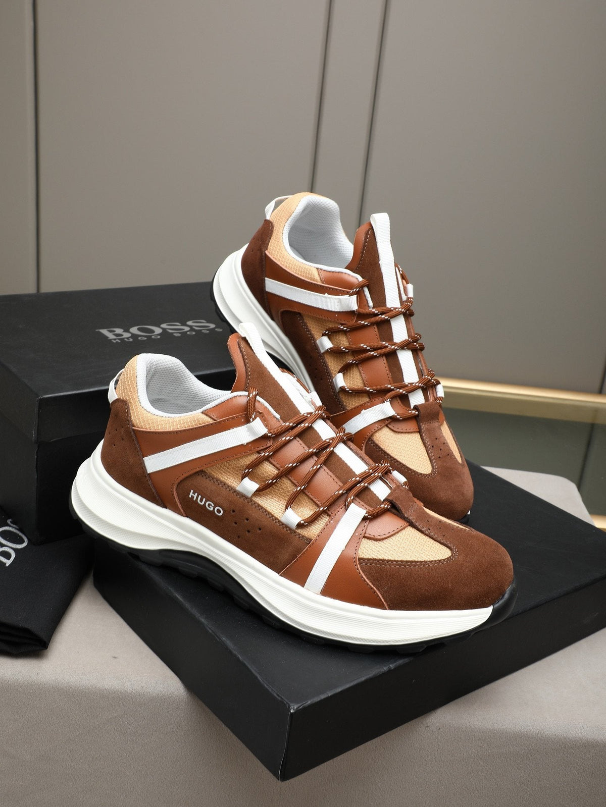 HUGO Mesh Panel Sneakers — hero