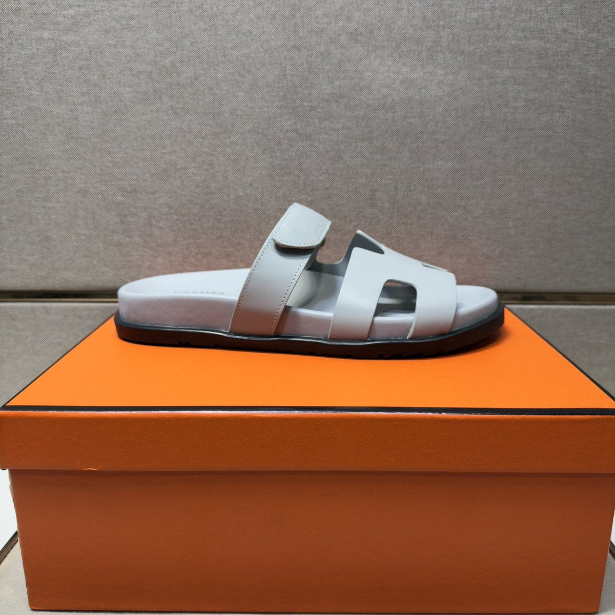 Hermès H-Cutout Open-Toe Sandals — front