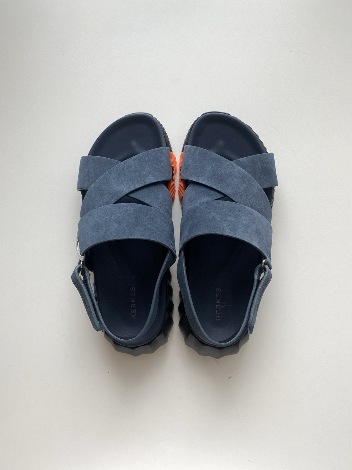 Hermès Nappa Calfskin Slingback Sandals — front