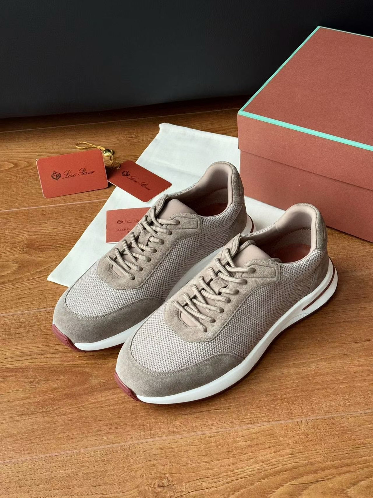 Loro Piana Week End Walk Knit Sneaker — front