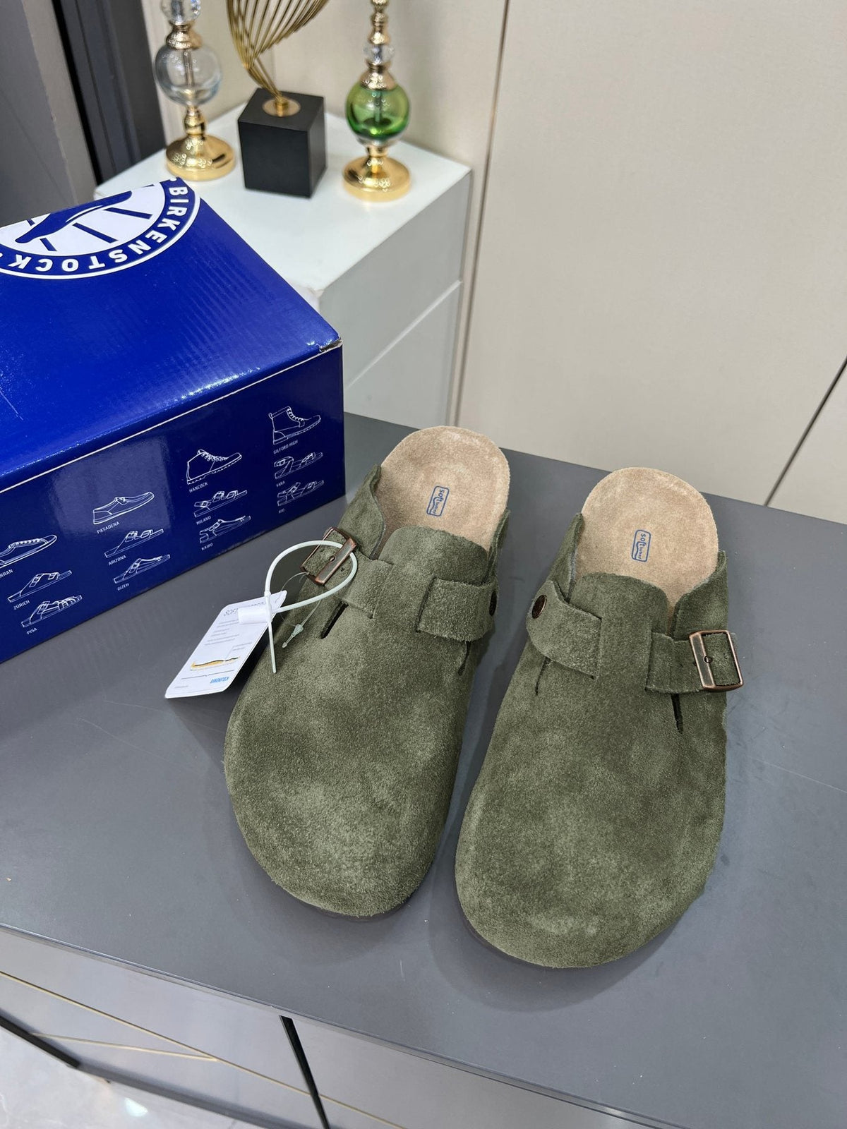 Birkenstock Closed-Toe Buckle Clogs — front