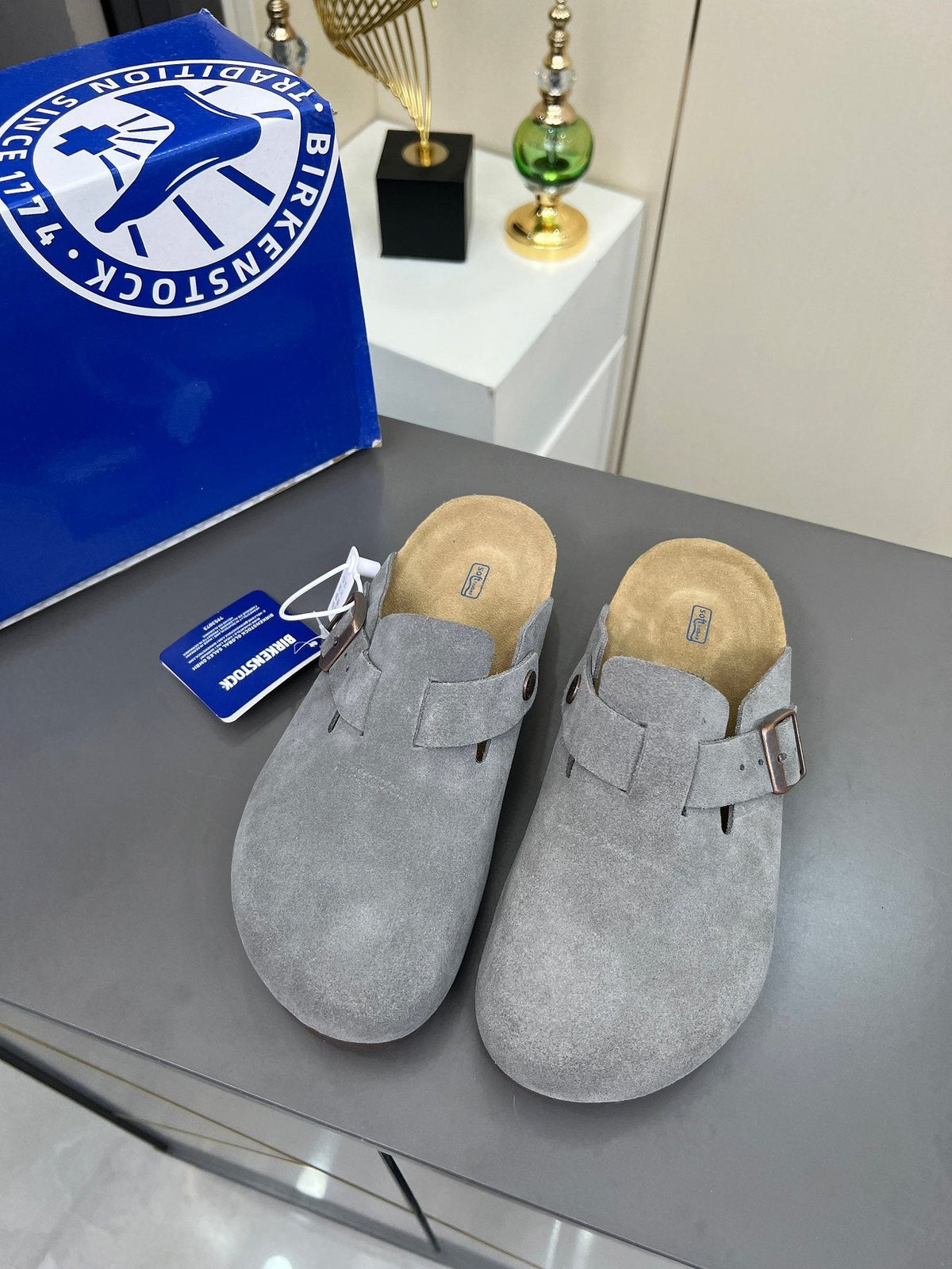 Birkenstock Closed-Toe Buckle Clogs — front