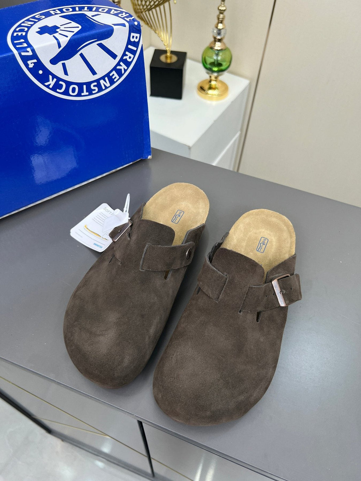 Birkenstock Closed-Toe Buckle Clogs — front