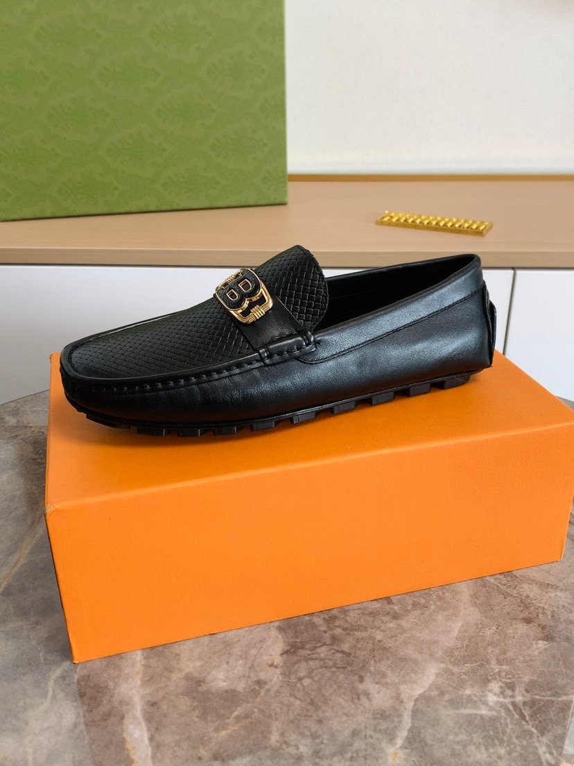 Textured Ornament Loafers — side