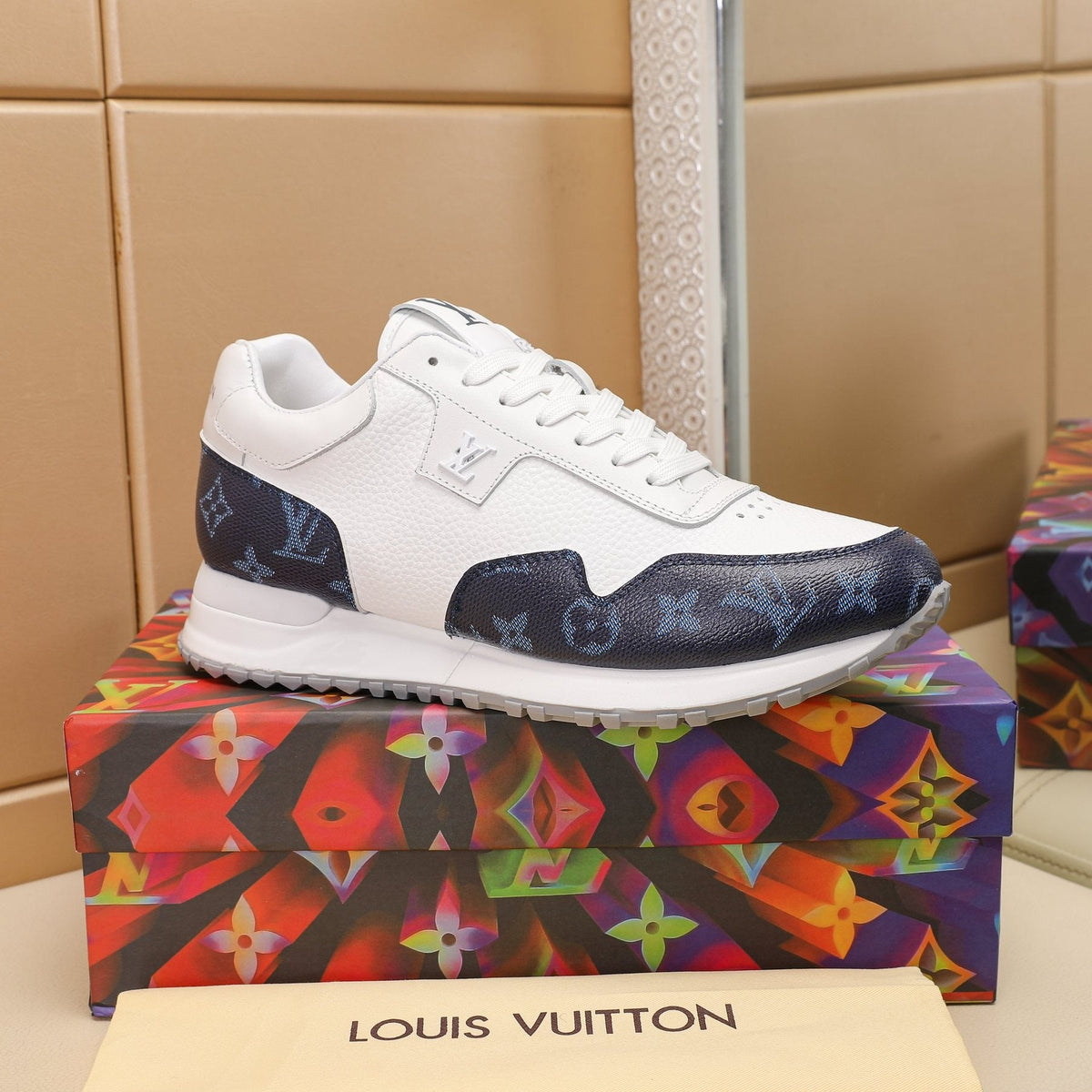 Louis Vuitton Run Away Monogram Sneakers — front