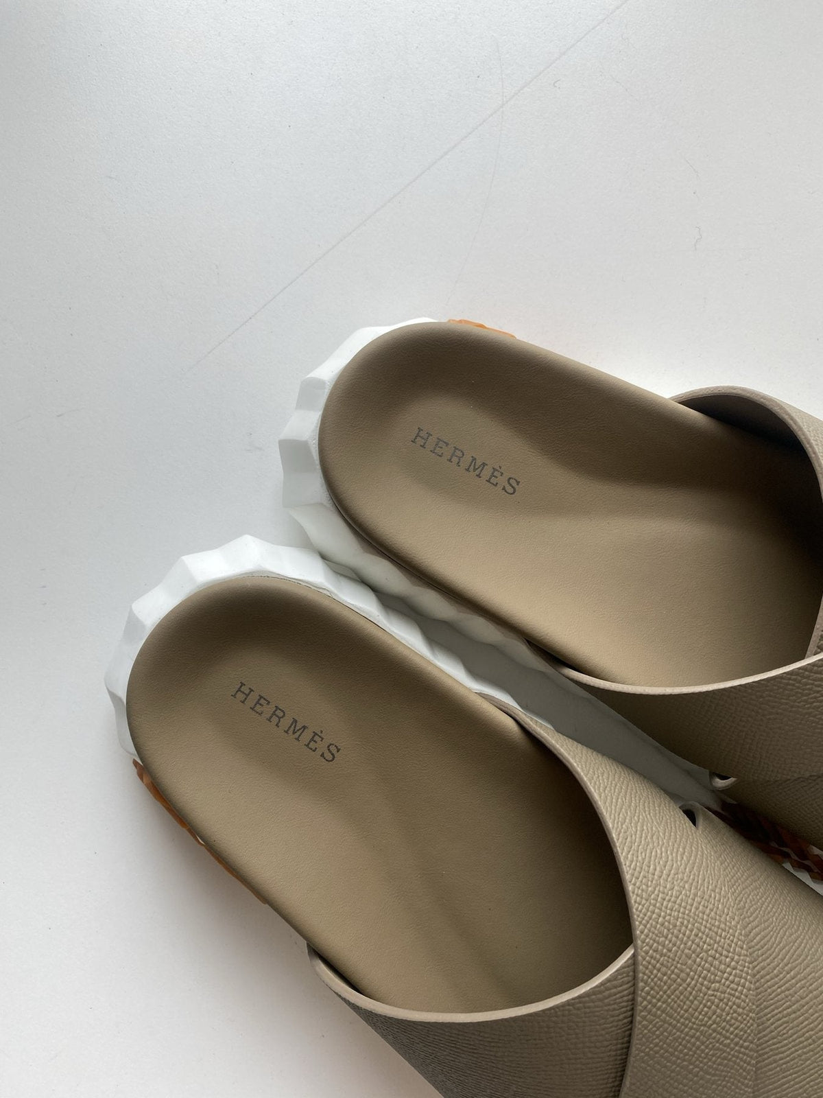 Hermès Cross-Strap Slide Sandals — front