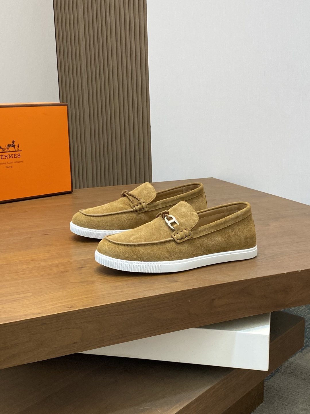 Hermès Bit-Detail Men's Loafers — front