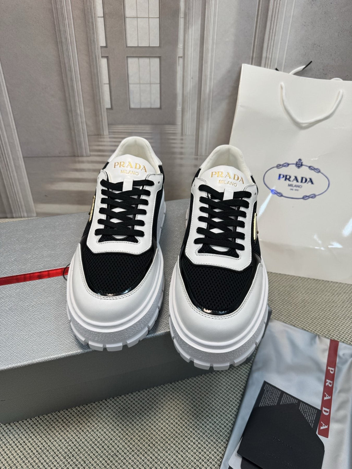 Prada Lug Sole Sneakers — front