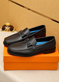 Hermès Textured Hardware Loafers — hero
