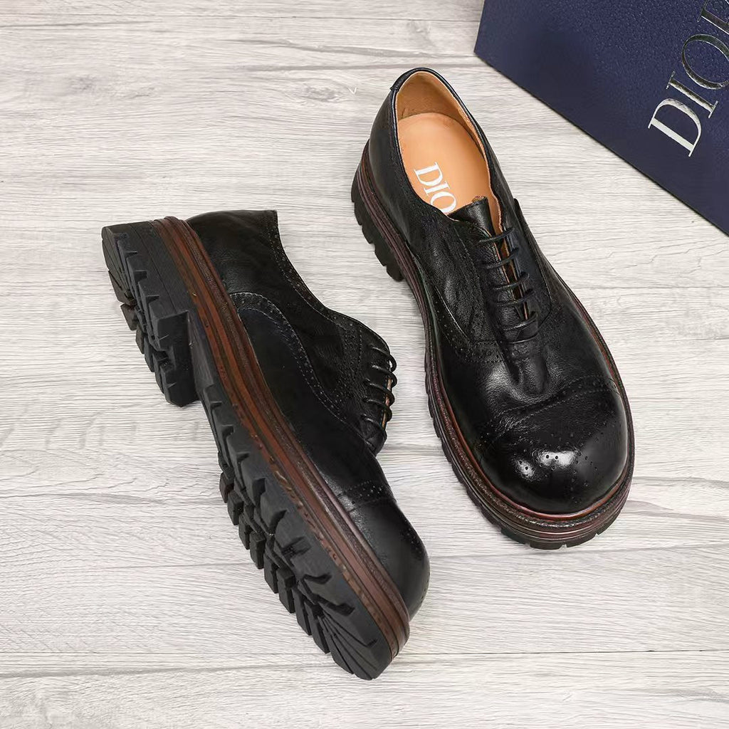 Dior Lace-Up Brogue Shoes — side
