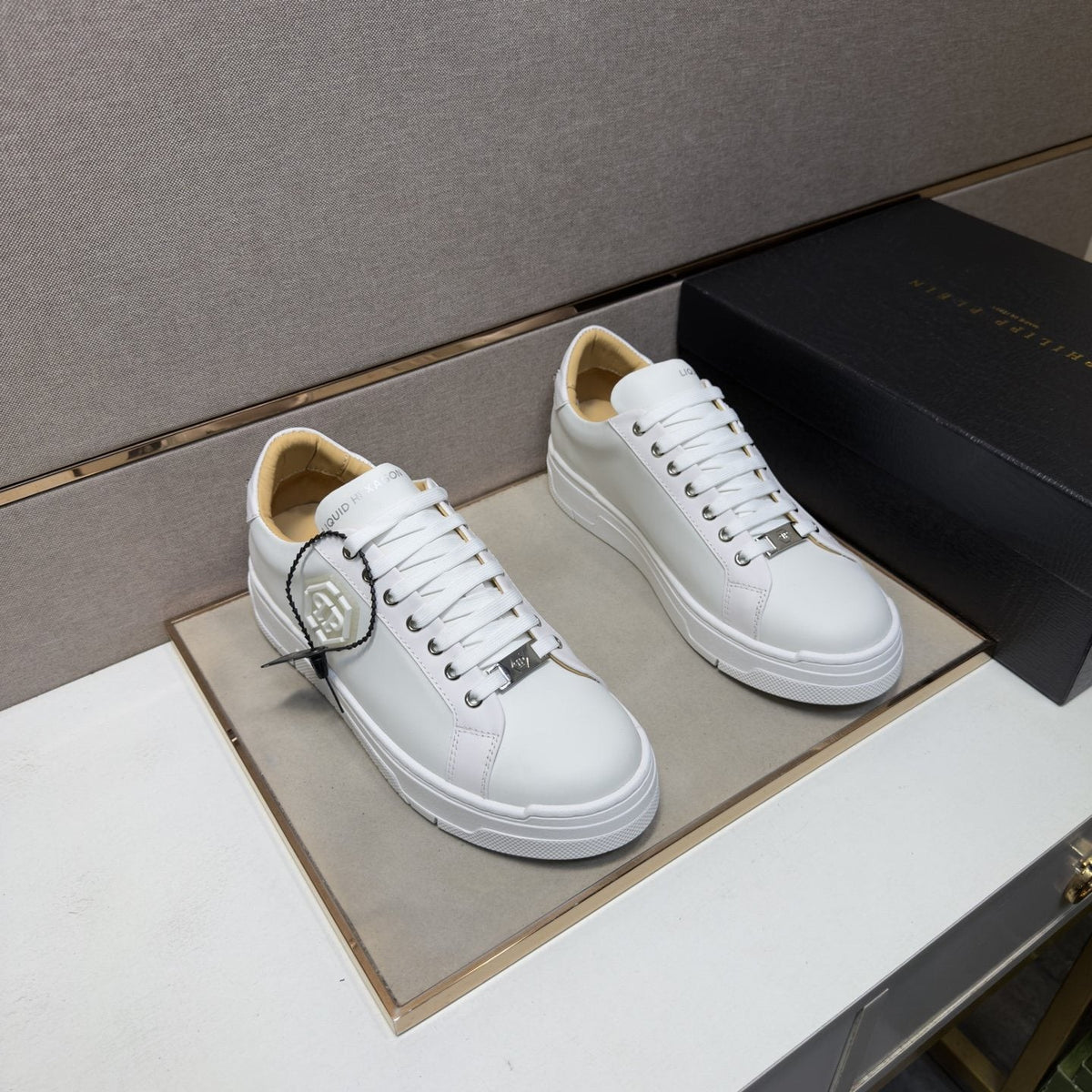 Philipp Plein Hexagon Emblem Sneakers — front