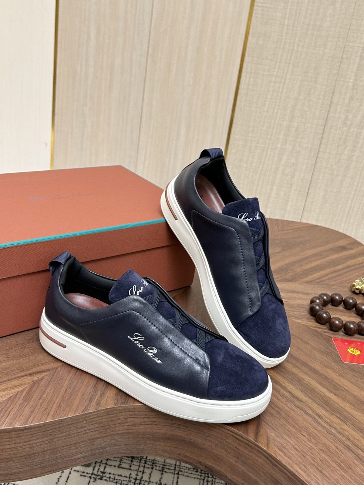 Loro Piana Slip-On Sneakers — front