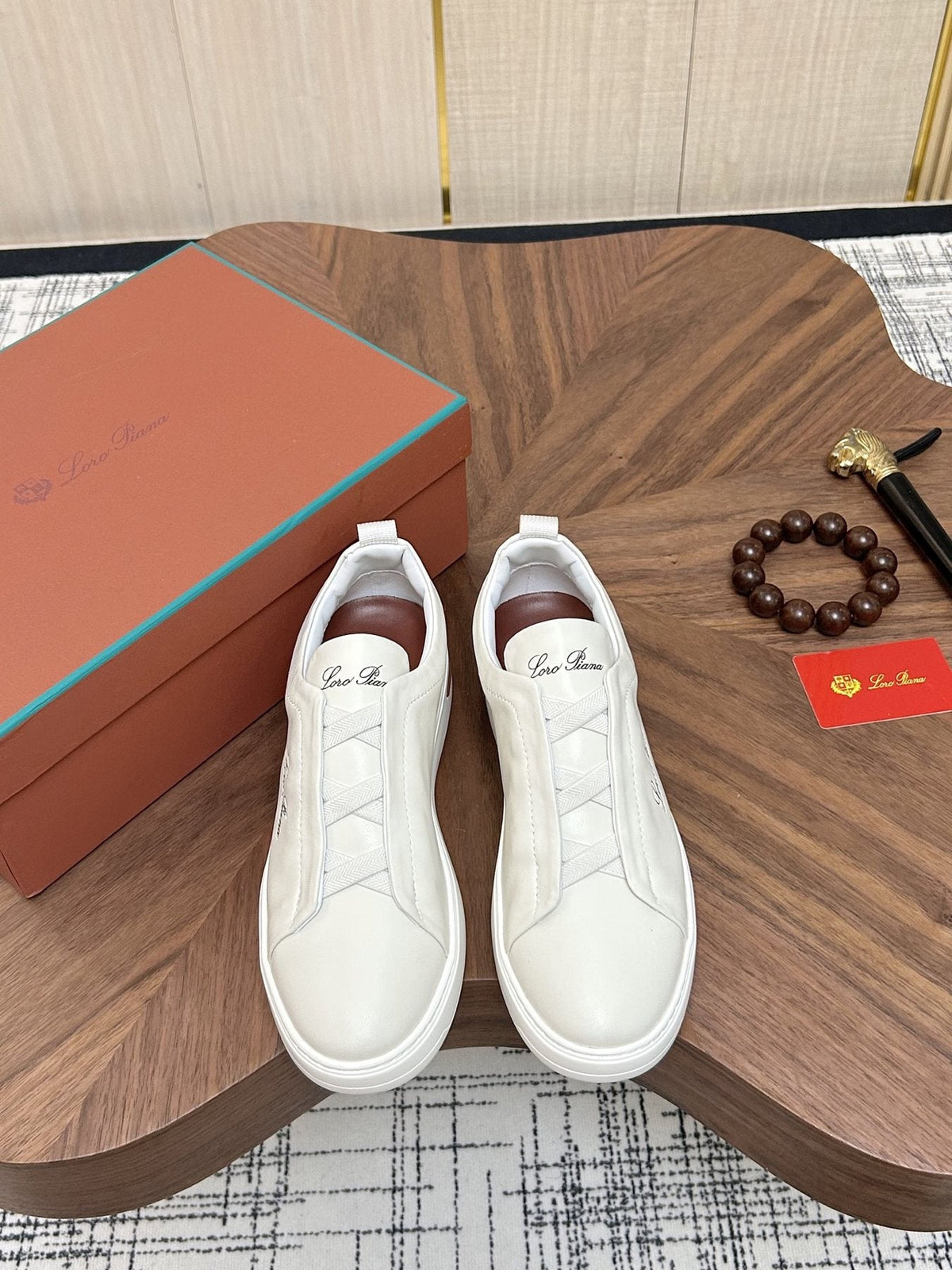 Loro Piana Slip-On Sneakers — front