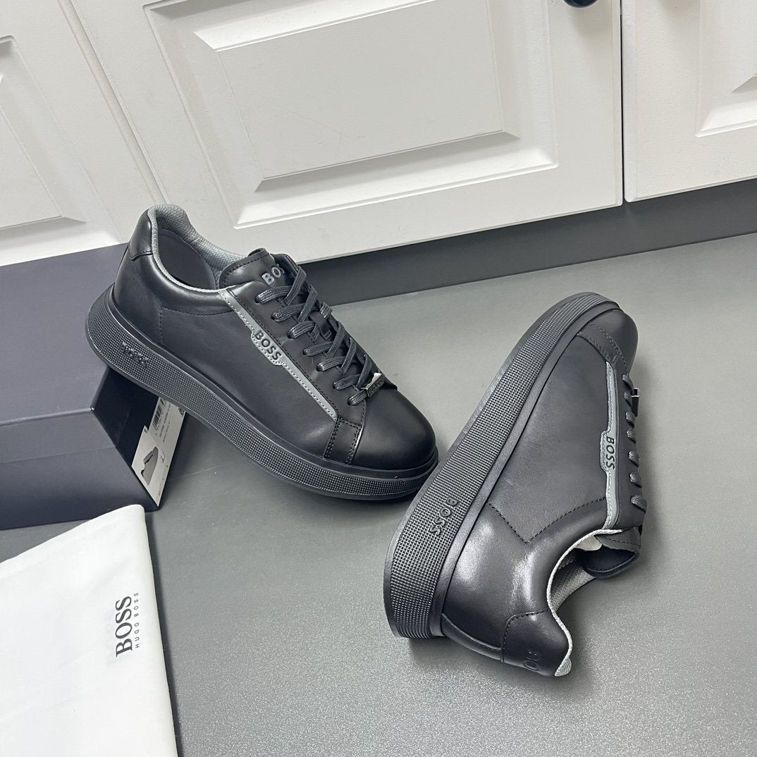 BOSS Black Low-Top Sneakers — side