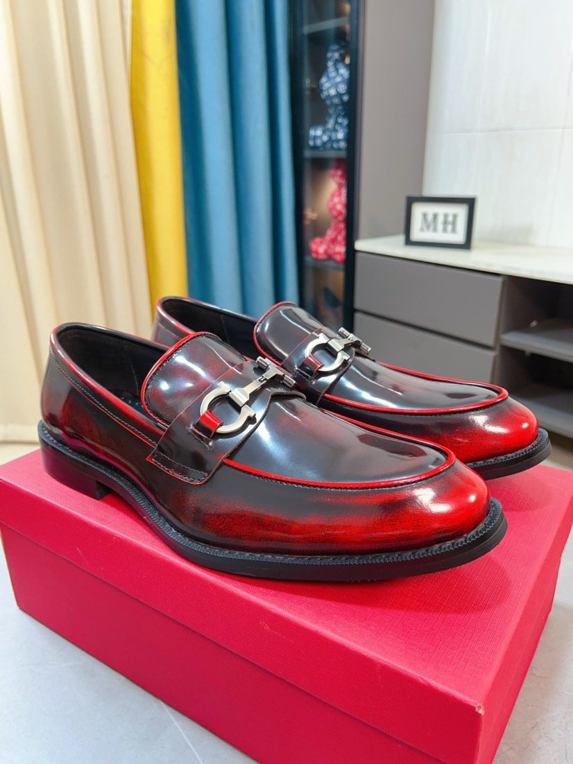 Ferragamo Men's Bit Loafers — side