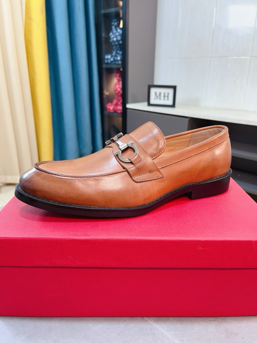 Ferragamo Men's Bit Loafers — front