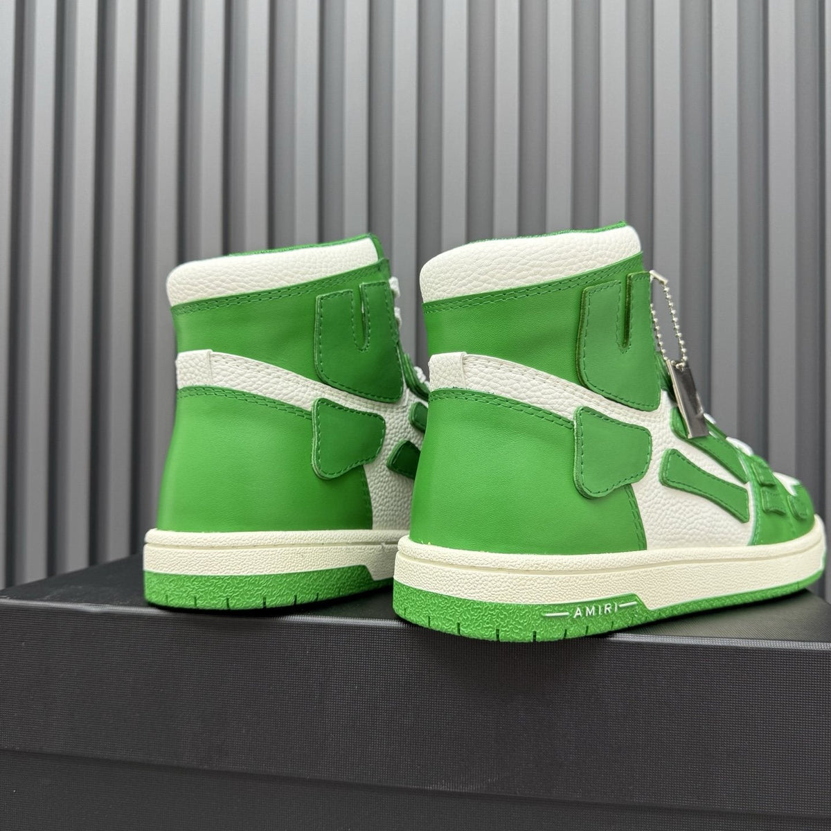 AMIRI Two-Tone High-Top Sneakers — back