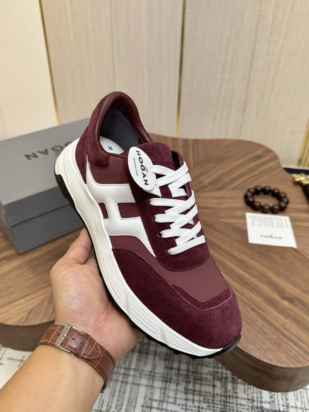 HOGAN H-Stripe Platform Sneakers — model