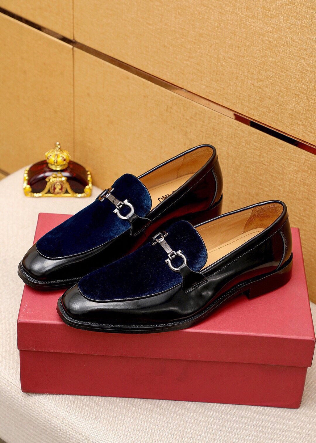 Ferragamo Silver-Hardware Bit Loafers — side