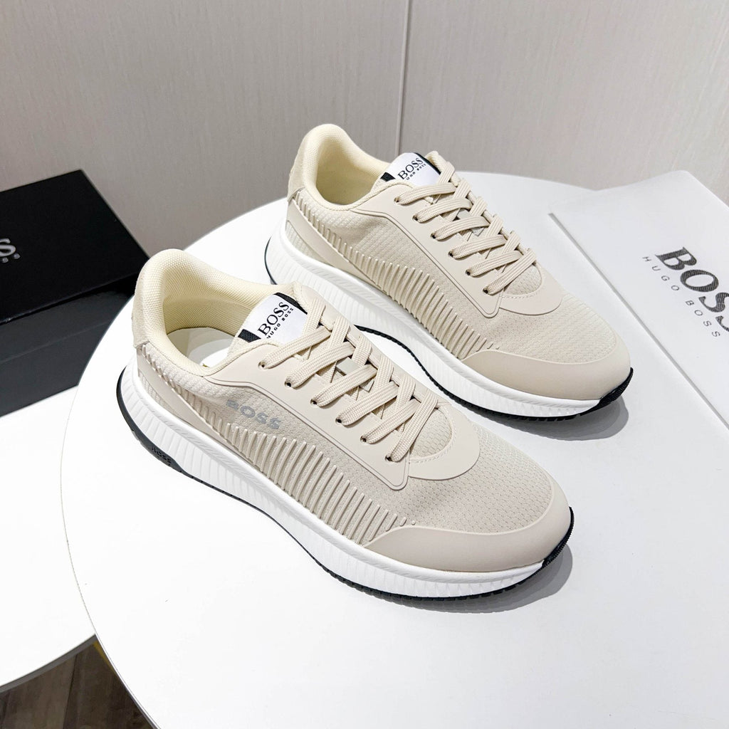 BOSS Knit Low-Top Sneakers — front