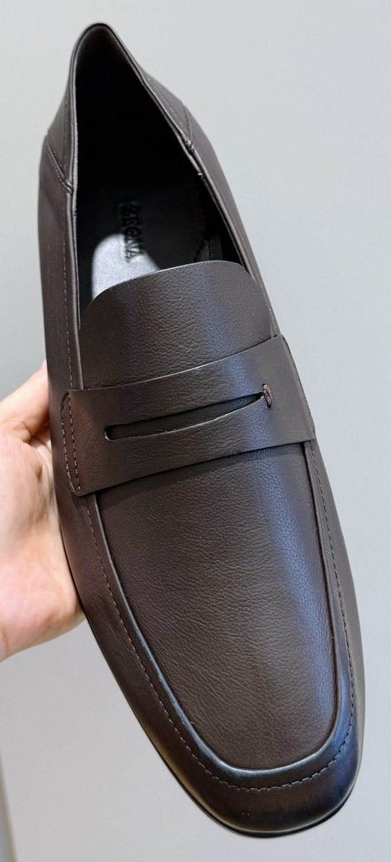 Ermenegildo Zegna Moccasin Penny Loafers — front