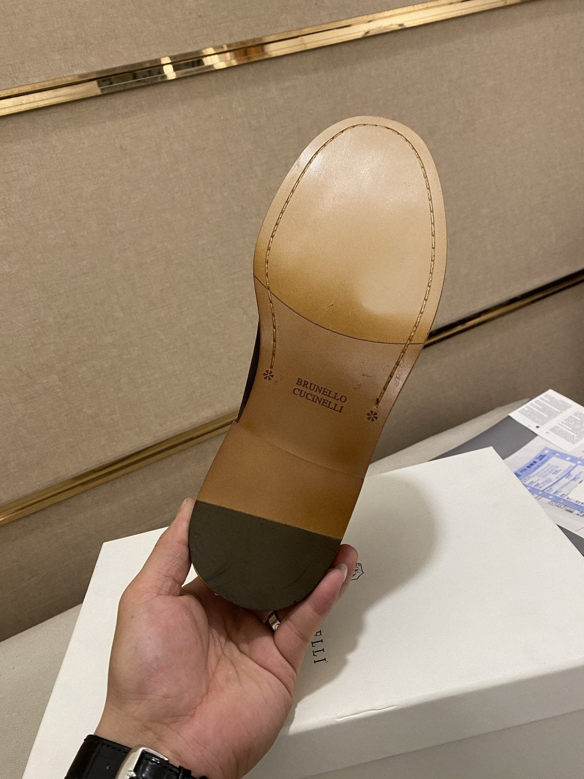Brunello Cucinelli Suede Tassel Loafers — side