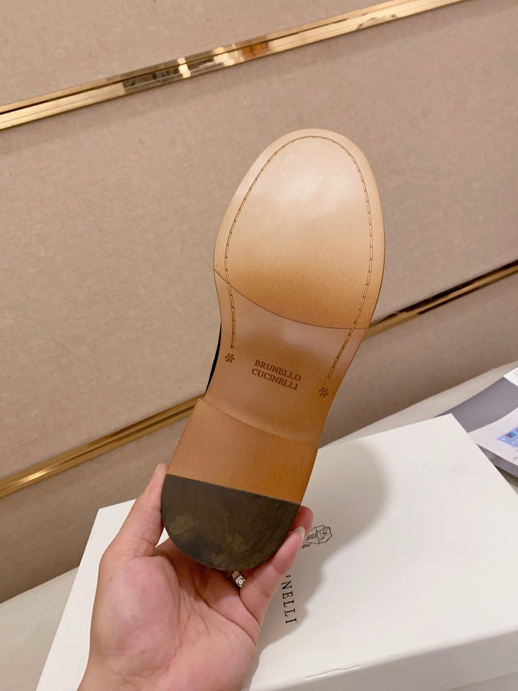 Brunello Cucinelli Suede Tassel Loafers — detail