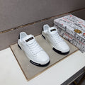 Dolce & Gabbana White Black Low-Top Sneakers — front